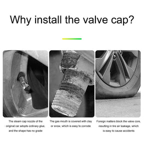GlowCaps™ | Glowing Tire Valve Caps (Pack of 4)